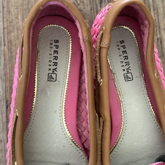 Woven Pink Sperry Top Siders - Picture 3 of 5